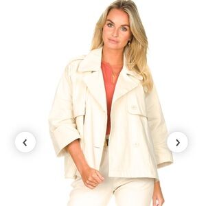 ba&sh Cream Trench Coat